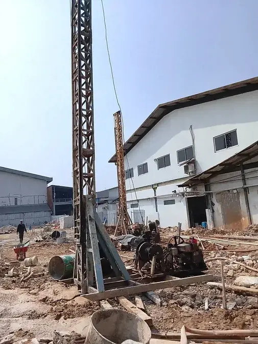 Pengerjaan pondasi bore pile oleh Aseven Pile di Jabodetabek