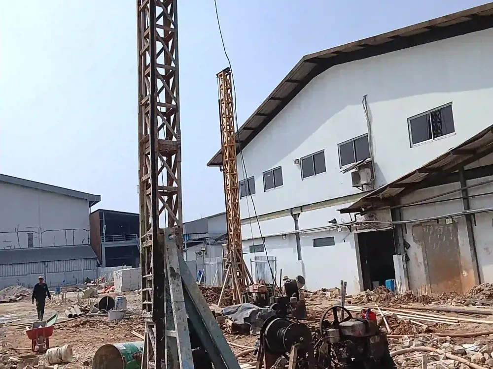 Proses pengeboran bore pile